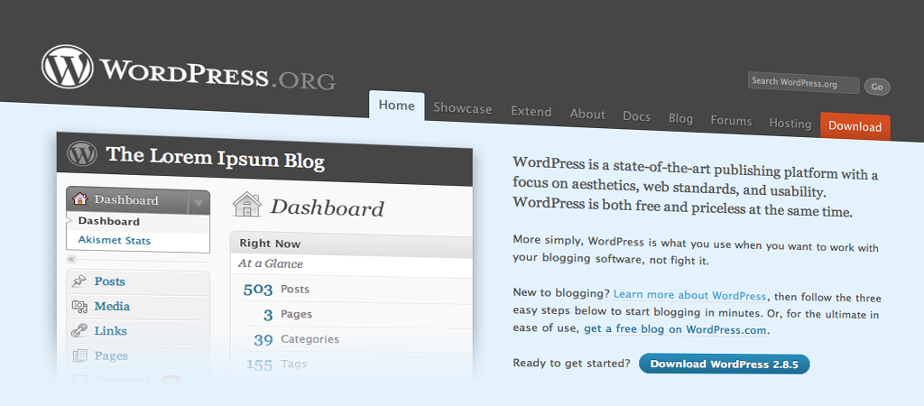 Wordpress 2.8.5